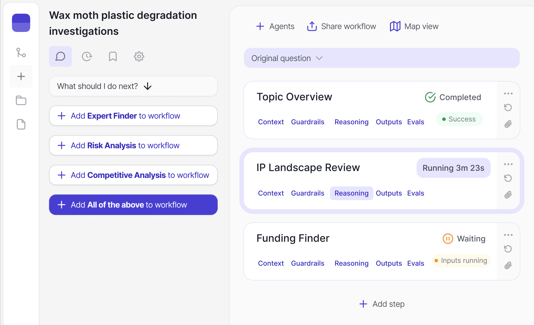 Solution interface mockup
